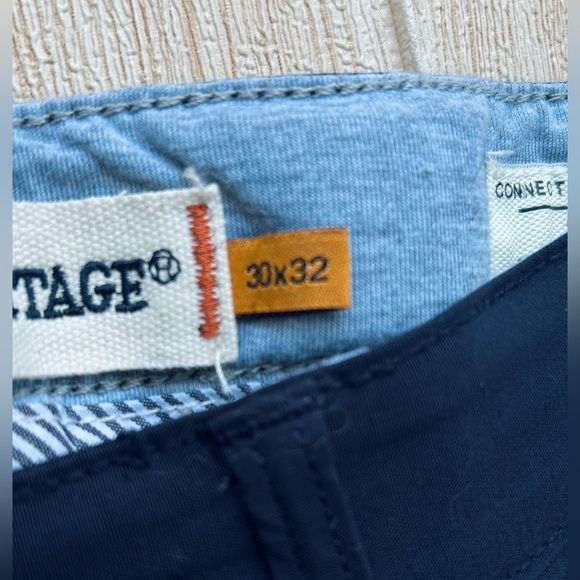 Tailor Vintage 30/32 Navy Chinos Connecticut Canaan - Picture 4 of 9